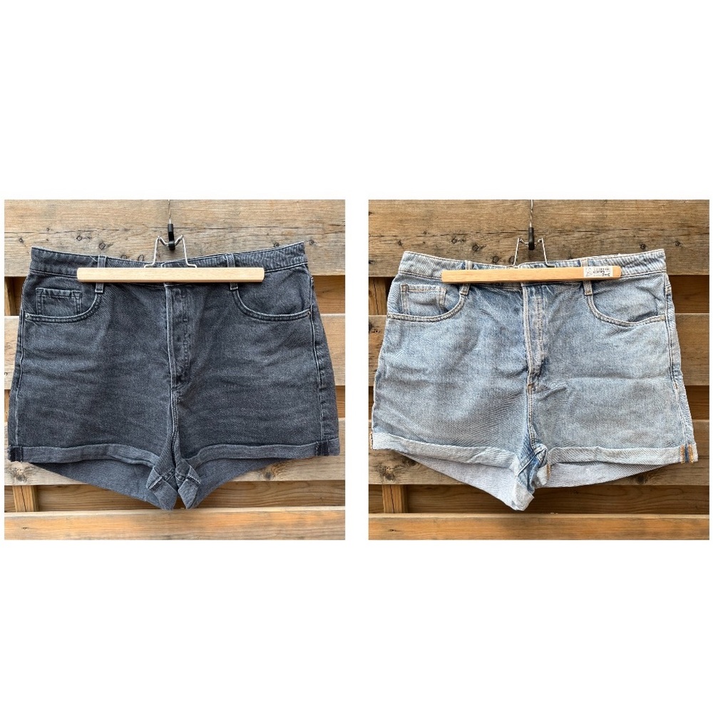 2 Dynamite High Rise Denim Shorts - 2 pairs